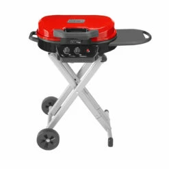 Coleman RoadTrip 225 Portable Stand-Up Propane Grill, Red