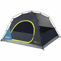 Coleman Dark Room Skydome 4-Person Camping Tent, Blue