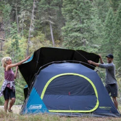 Coleman Dark Room Skydome 4-Person Camping Tent, Blue -Campingworld Shop 728236 14