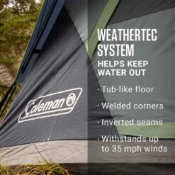 Coleman Skydome 4-Person Camping Tent, Blue Nights -Campingworld Shop 728239 3