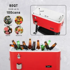 Creole Feast 80-Quart Premium Rolling Cooler 9 Creole Feast 80-Quart Premium Rolling Cooler -Campingworld Shop 753002 4