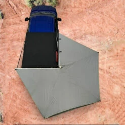 Overland Vehicle Systems Nomadic 270 LT Awning, Passenger Side, Dark Gray