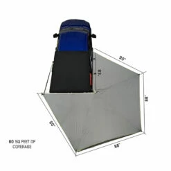Overland Vehicle Systems Nomadic 270 LT Awning, Passenger Side, Dark Gray -Campingworld Shop 753037 4