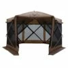Gazelle Tents G6 Deluxe 6-Sided Portable Gazebo, Badlands Brown -Campingworld Shop 755299 1