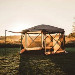 Gazelle Tents G6 Deluxe 6-Sided Portable Gazebo, Badlands Brown -Campingworld Shop 755299 6
