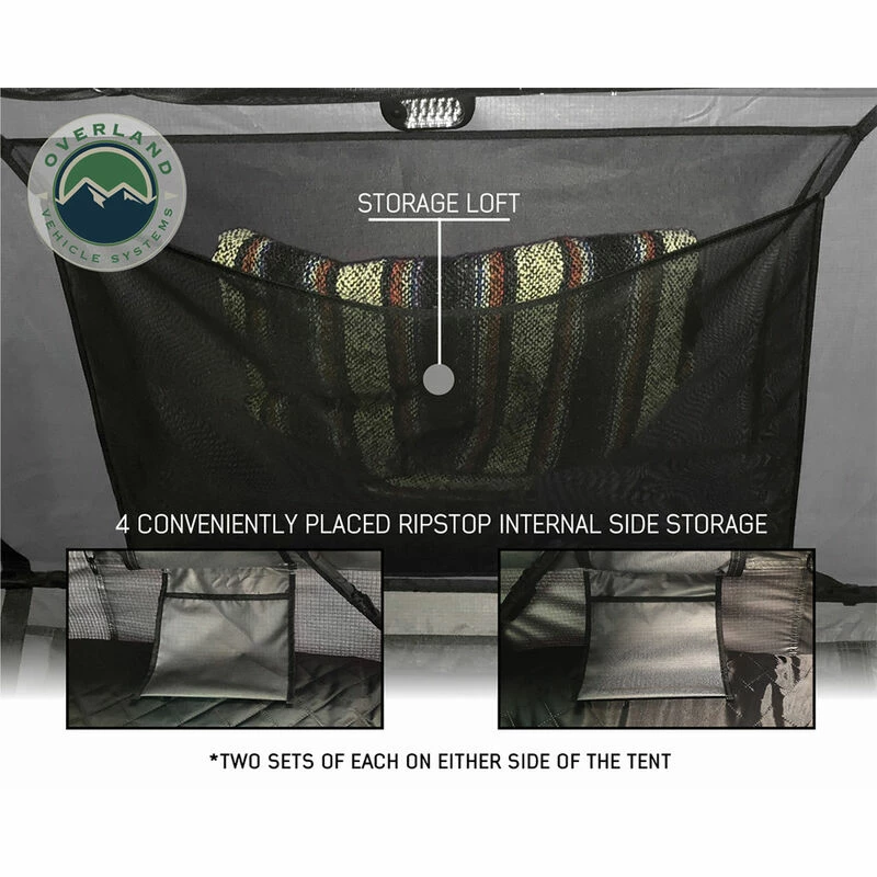 Overland Vehicle Systems Nomadic 3 Extended Rooftop Tent With Annex 6 Overland Vehicle Systems Nomadic 3 Extended Rooftop Tent With Annex - Image 4