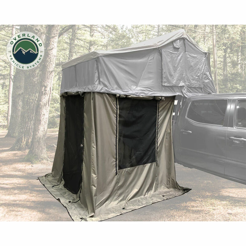 Overland Vehicle Systems Nomadic 3 Extended Rooftop Tent With Annex 9 Overland Vehicle Systems Nomadic 3 Extended Rooftop Tent With Annex - Image 7