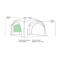 Zempire Aerobase 3 Air Shelter With Deluxe Wall -Campingworld Shop 755528 10