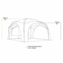 Zempire Aerobase 3 Air Shelter With Deluxe Wall -Campingworld Shop 755528 7