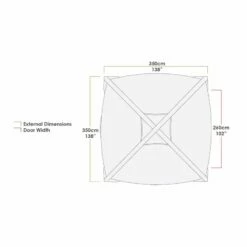 Zempire Aerobase 3 Air Shelter With Deluxe Wall -Campingworld Shop 755528 9