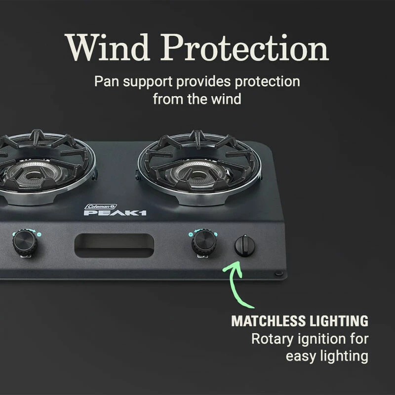 Coleman PEAK1 2-Burner Camping Stove 5 Coleman PEAK1 2-Burner Camping Stove - Image 3